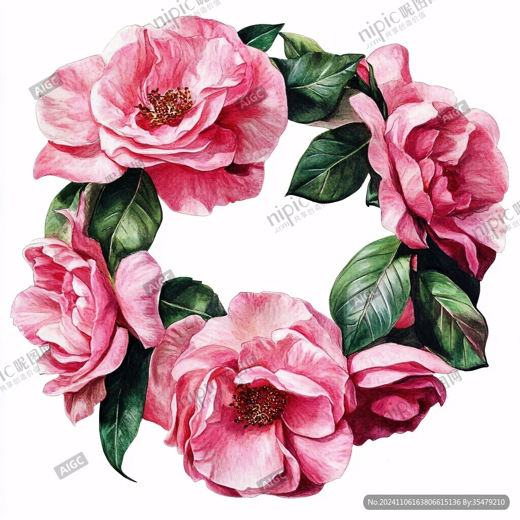 3d立体花卉牡丹