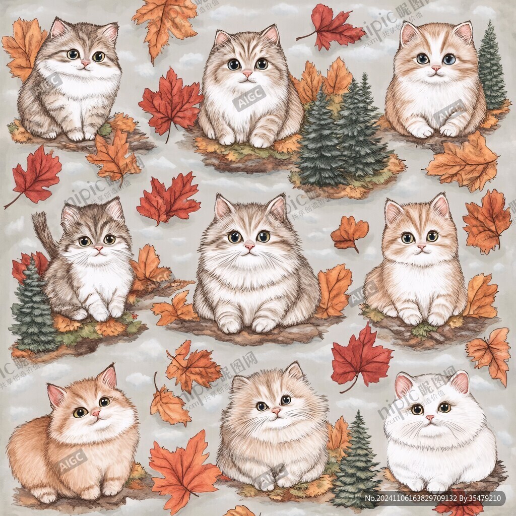 猫咪插画合集