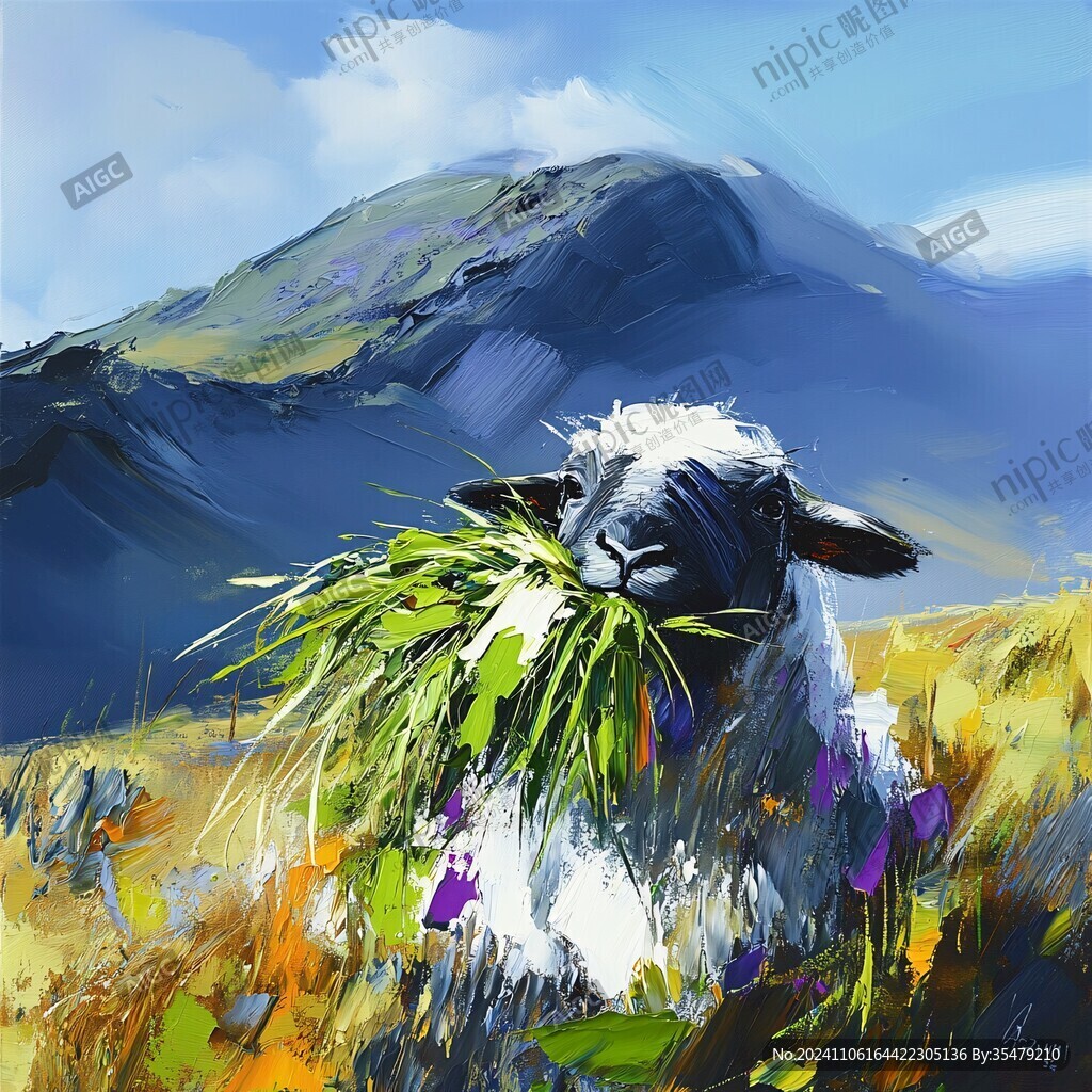阿尔巴斯羊插画