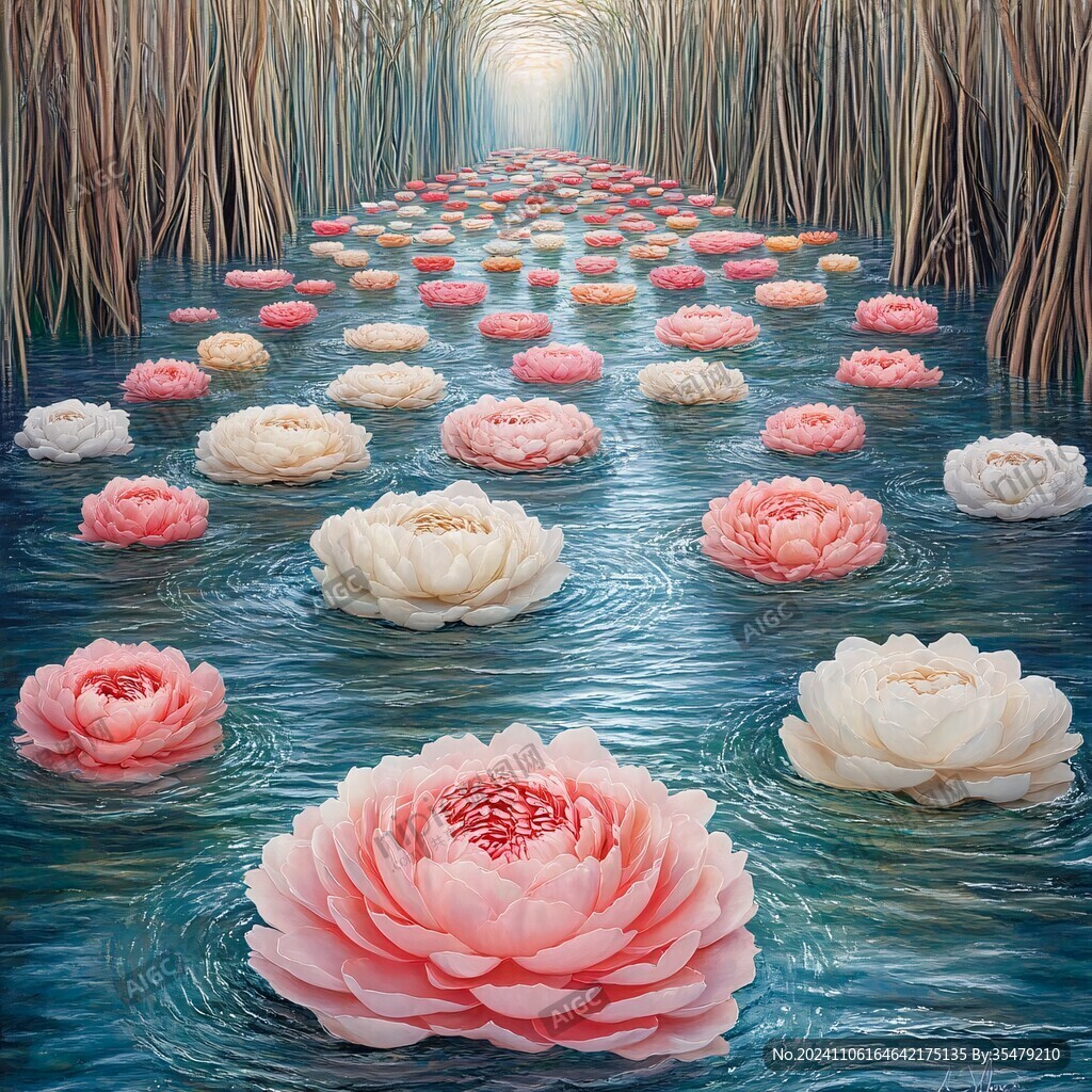 3d立体花卉油画