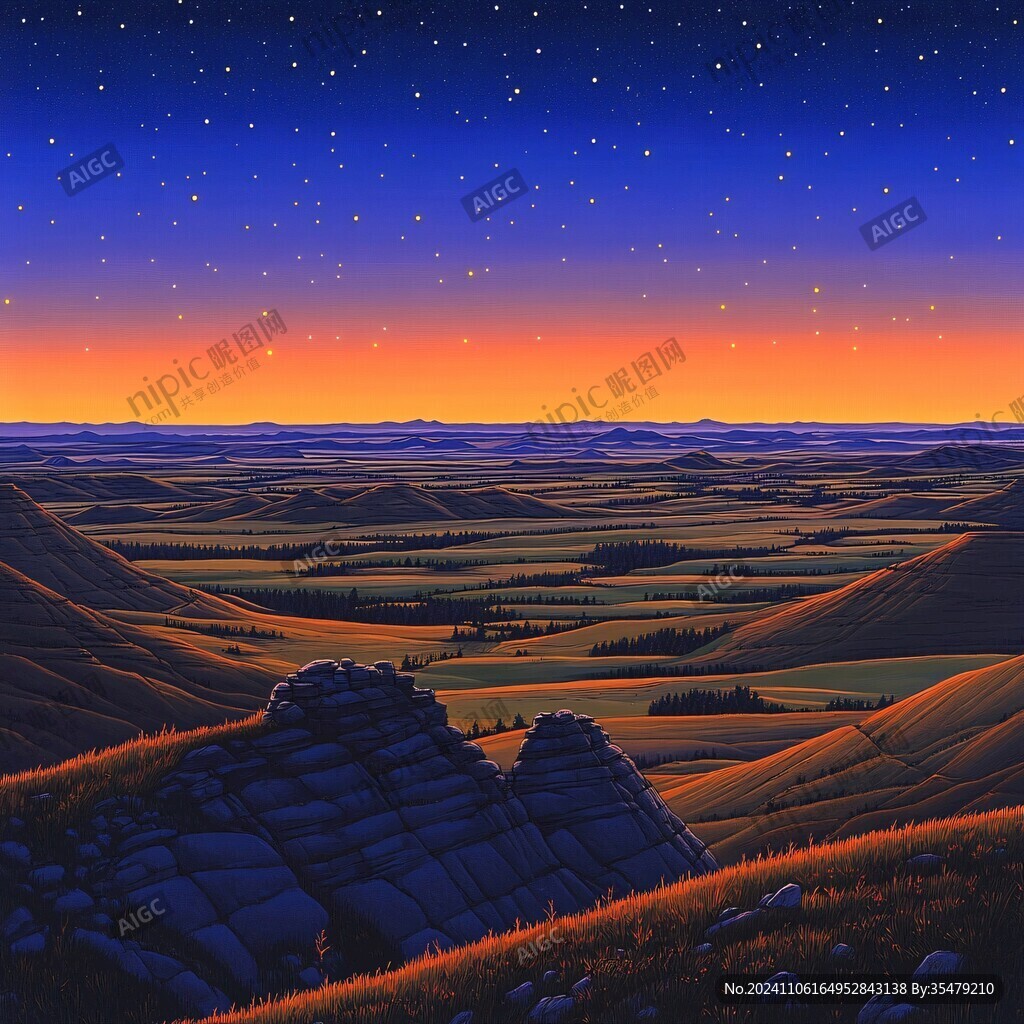 巨幅田野风景