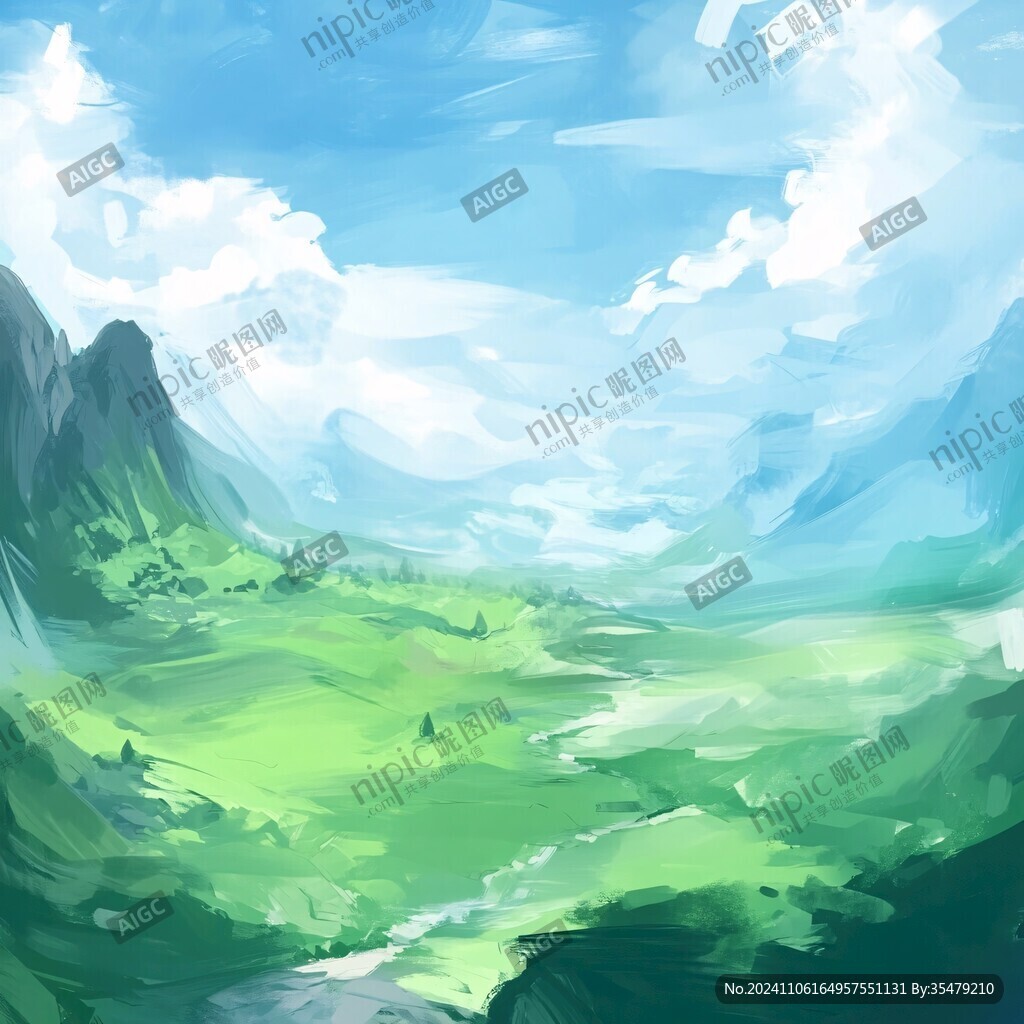 草地原画