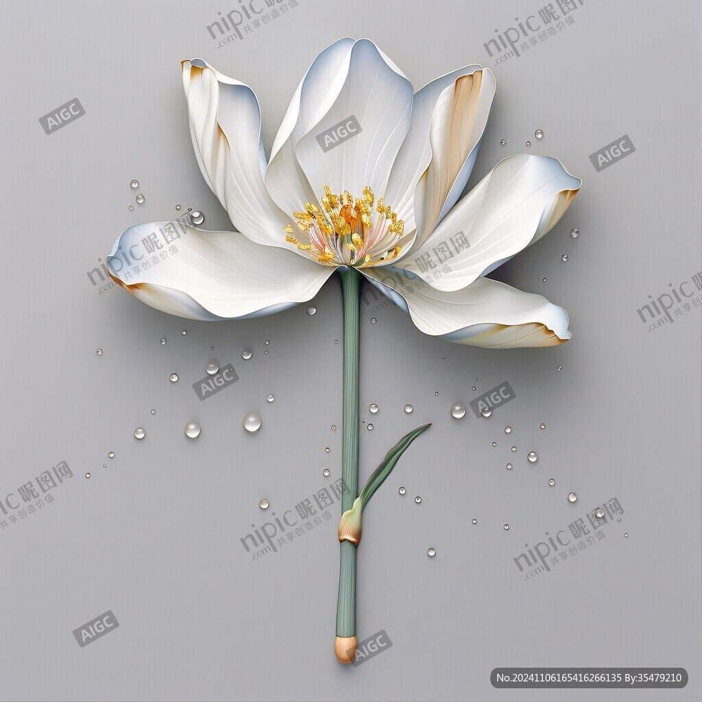 荷花3d花