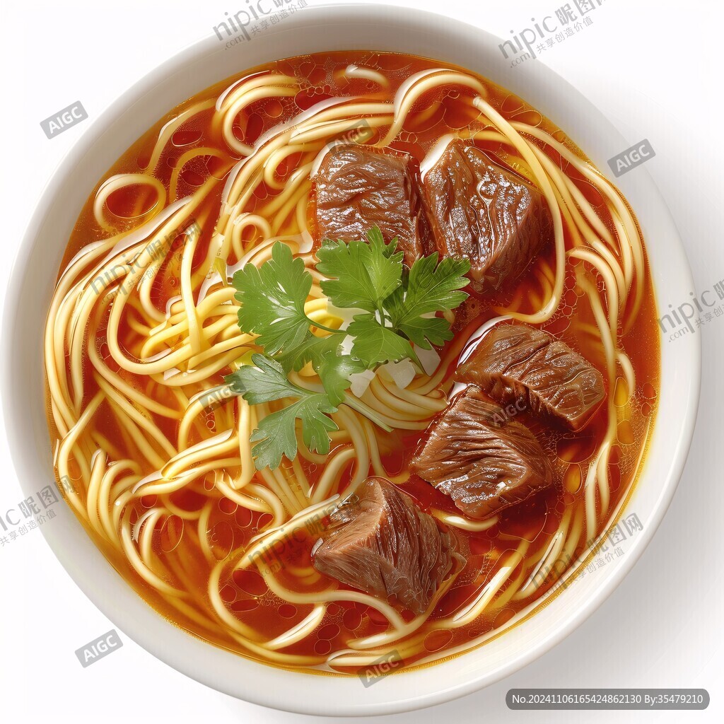 手绘红烧牛肉面