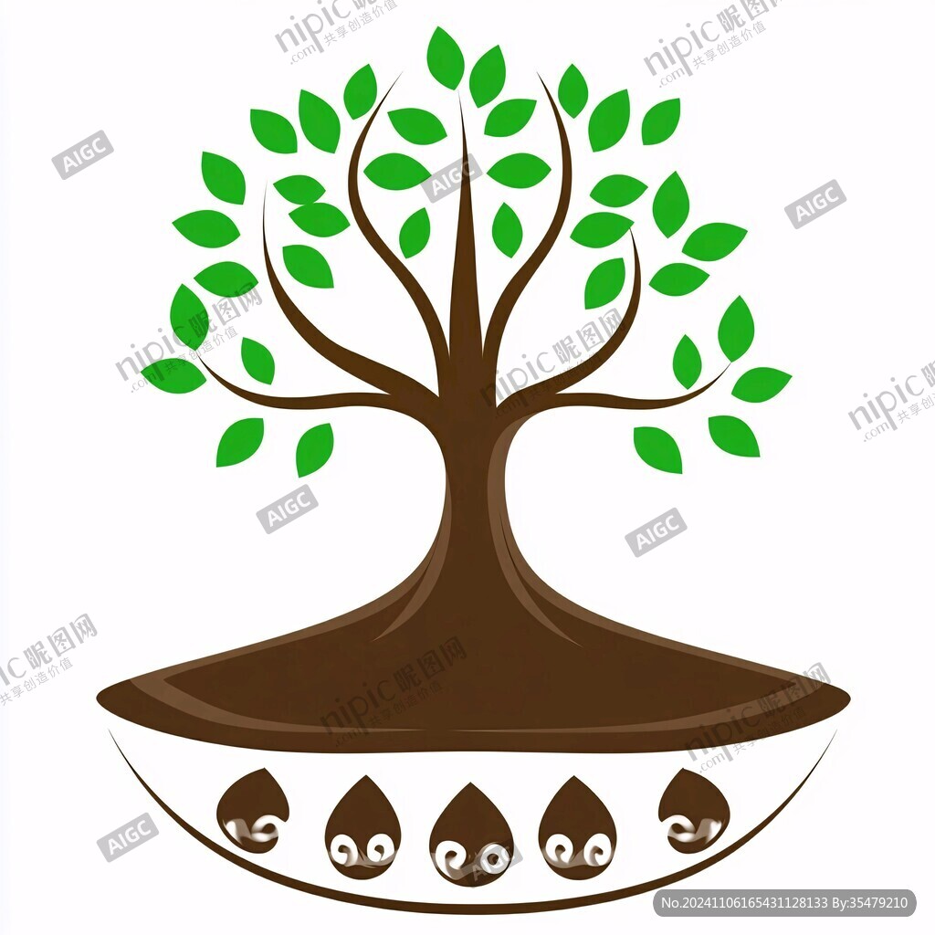 成长的小树logo