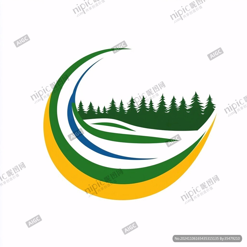 乡村造林森林logo