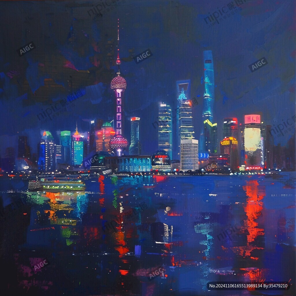 外滩油画