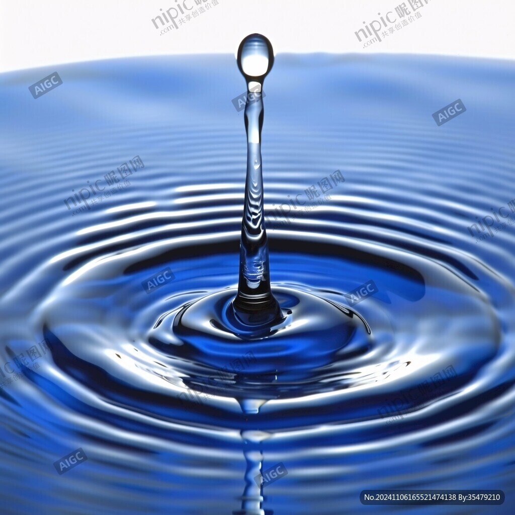 水花涟漪图片