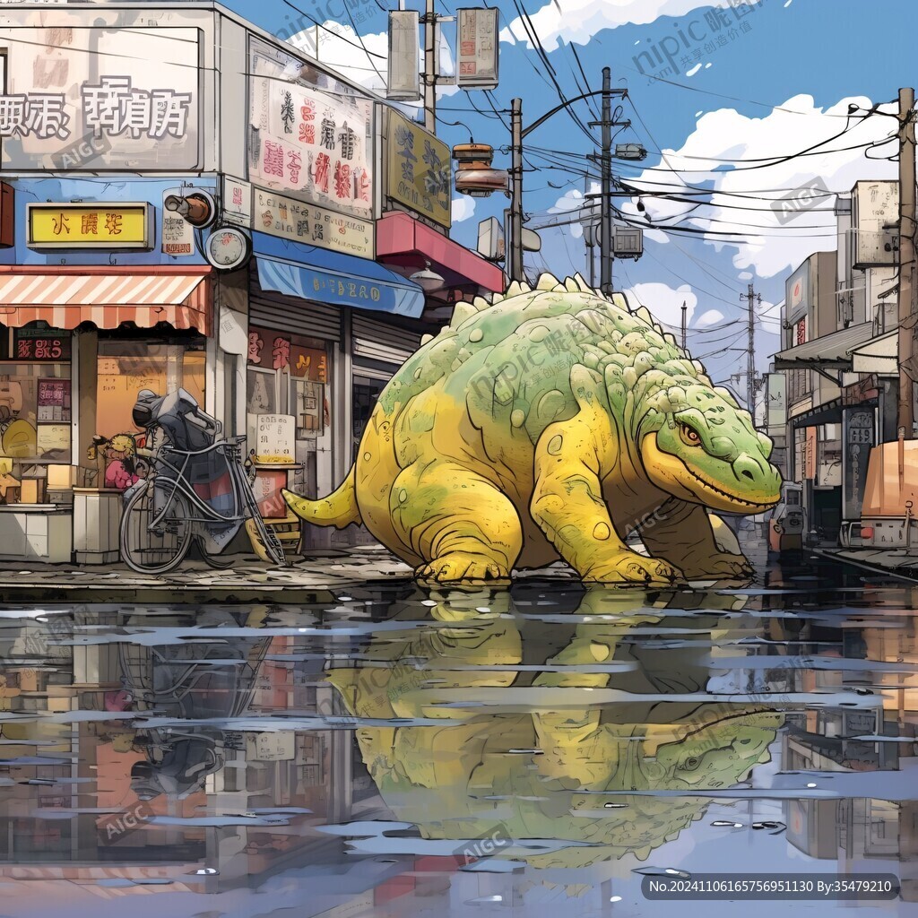 龙年彩灯肥宅小鳄