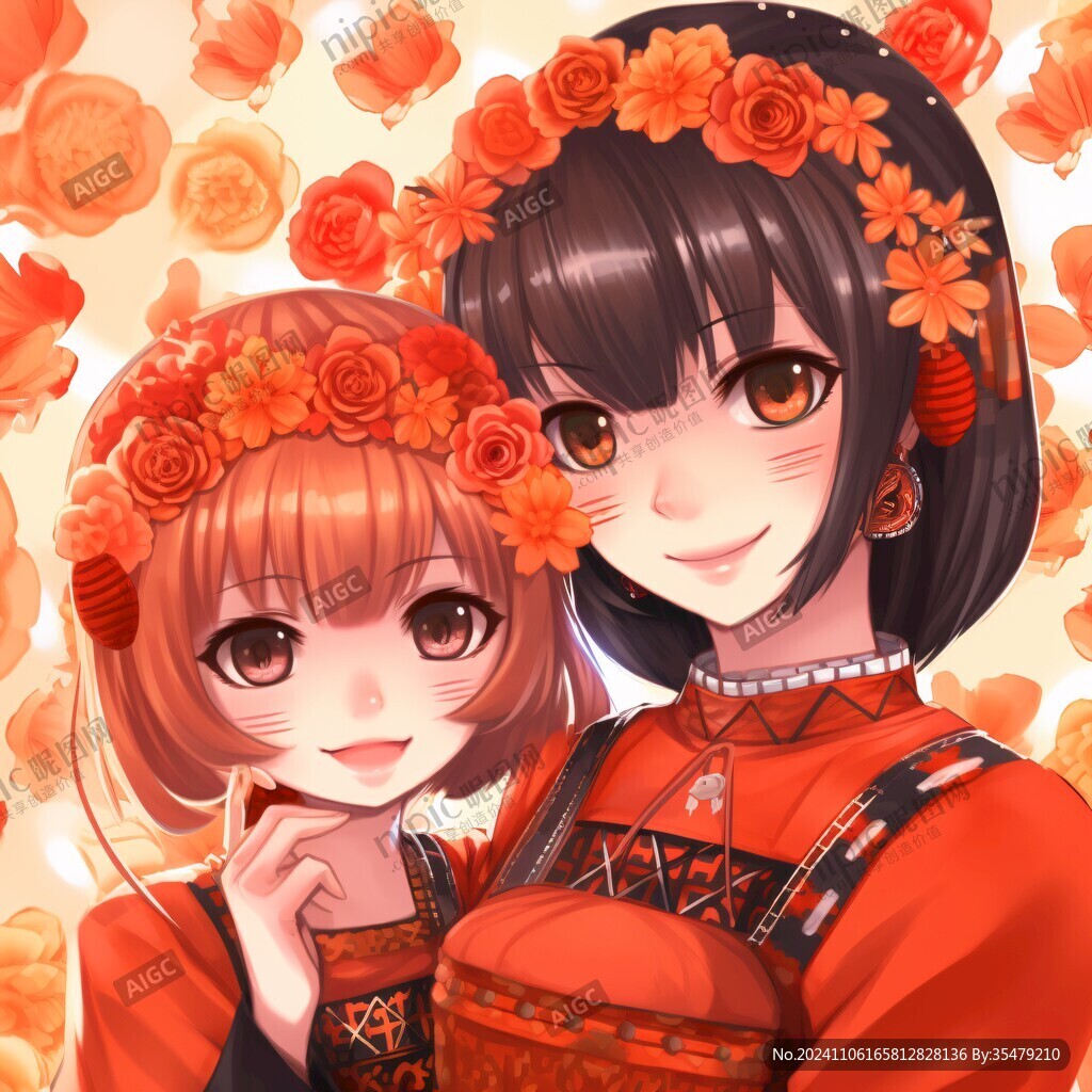 花好月圆贺图