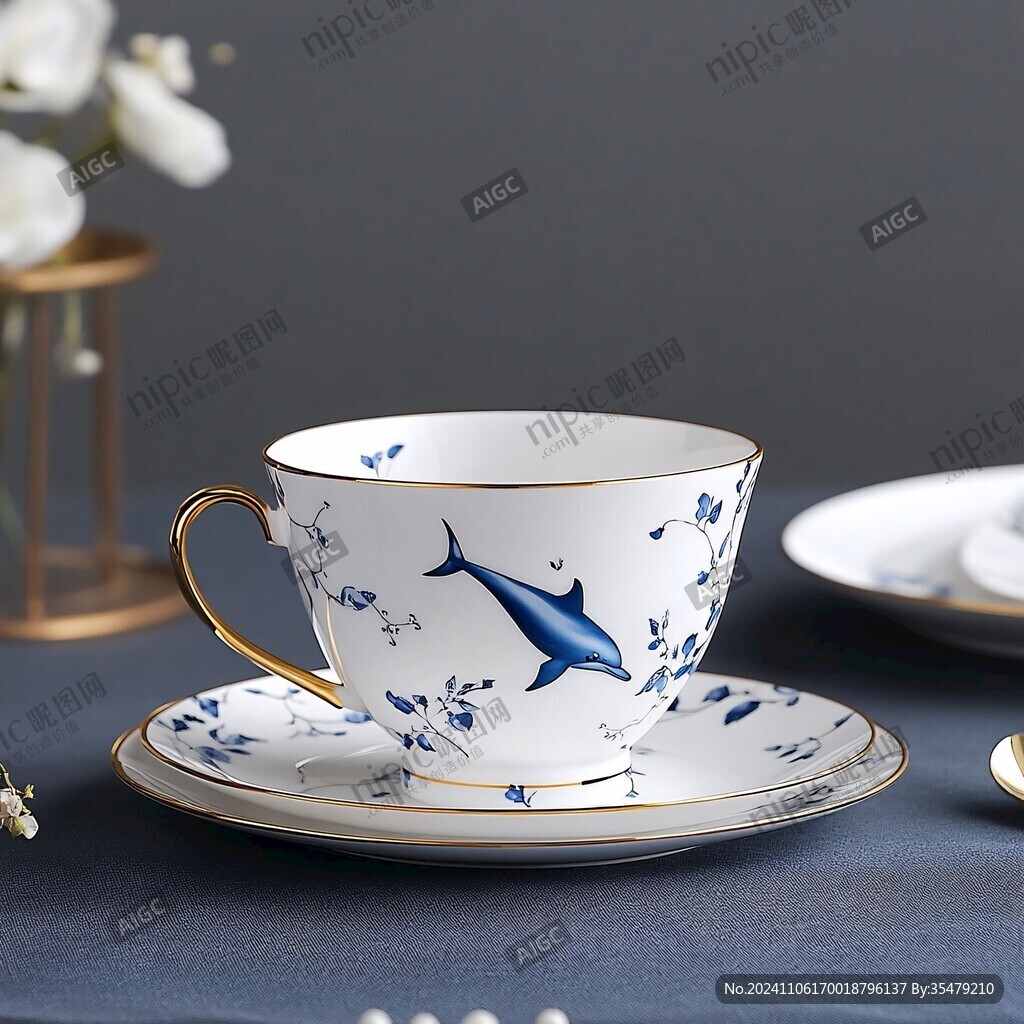 欧式简约骨瓷咖啡杯