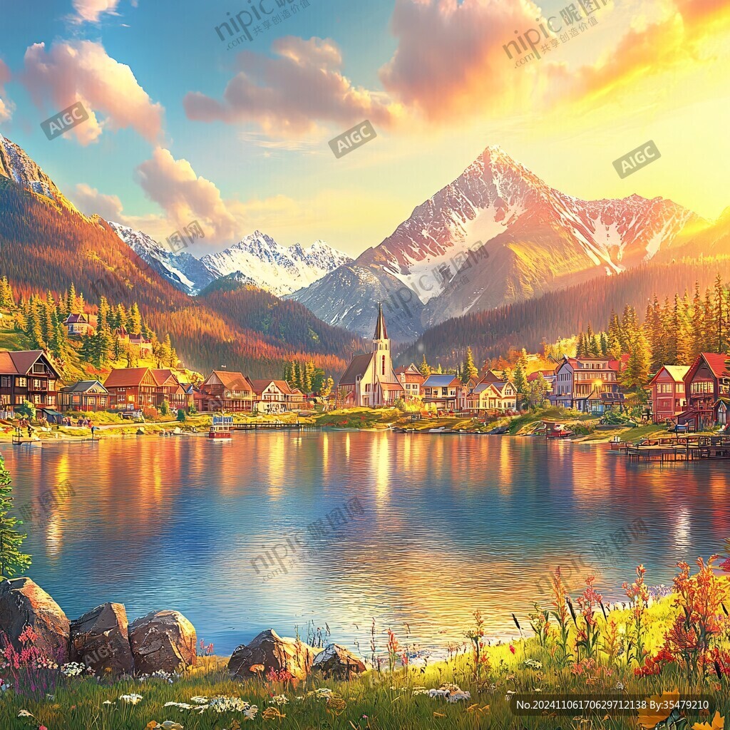 欧洲山水风景