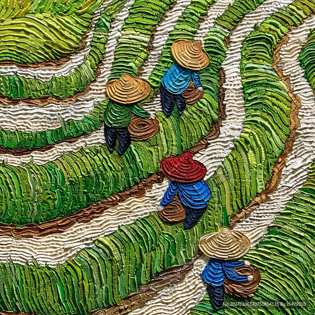 采茶装饰画