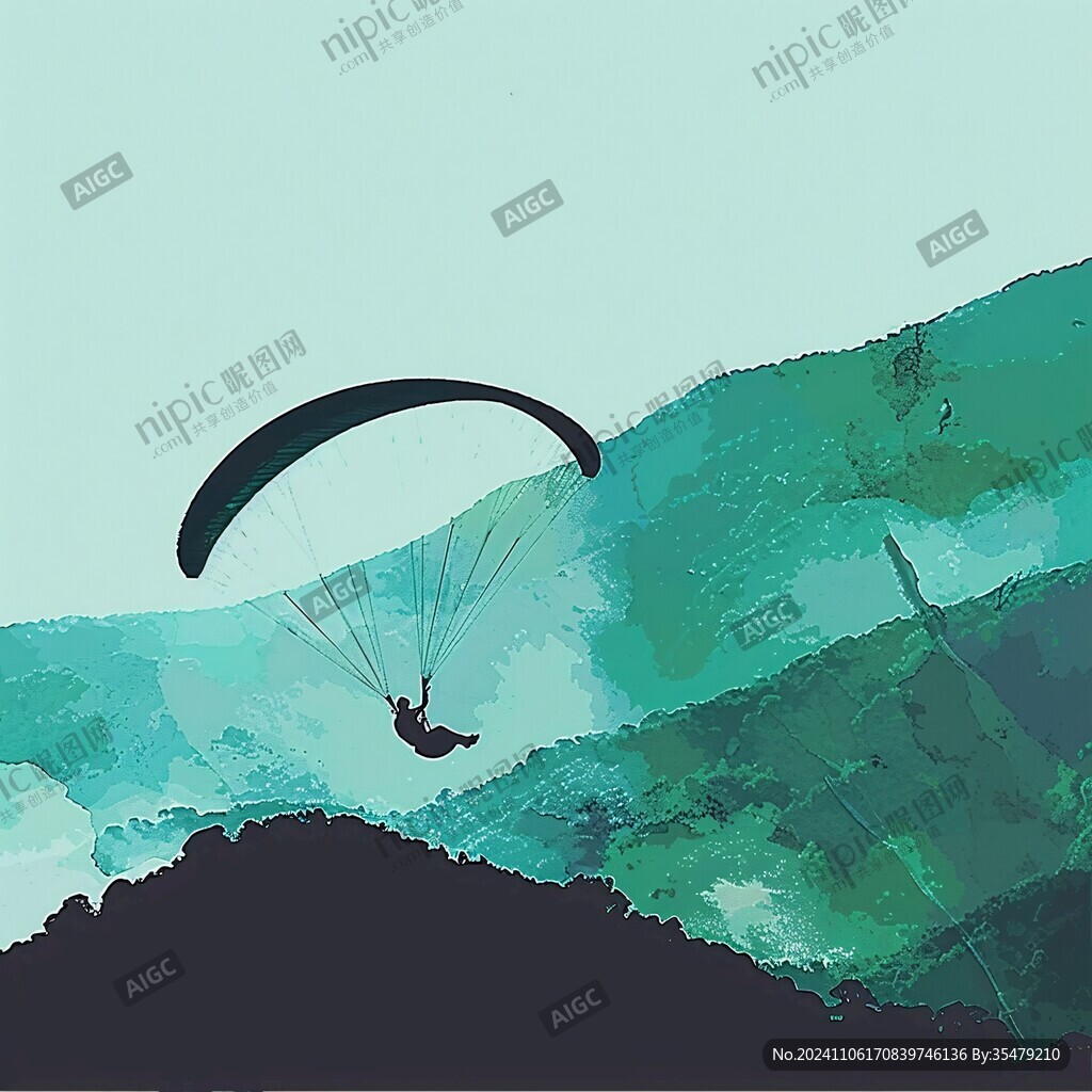 滑翔伞海报