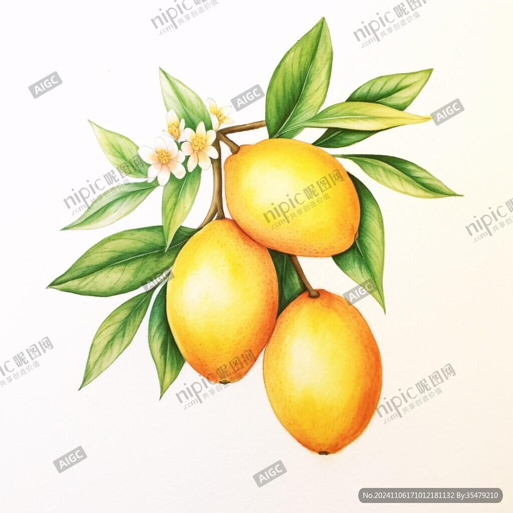 黄皮果插画