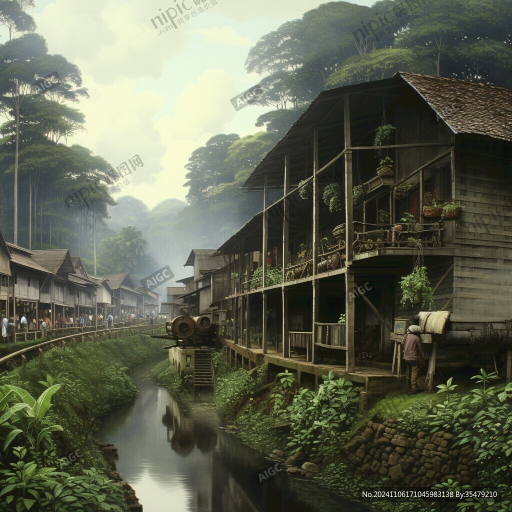 吊脚楼场景复原