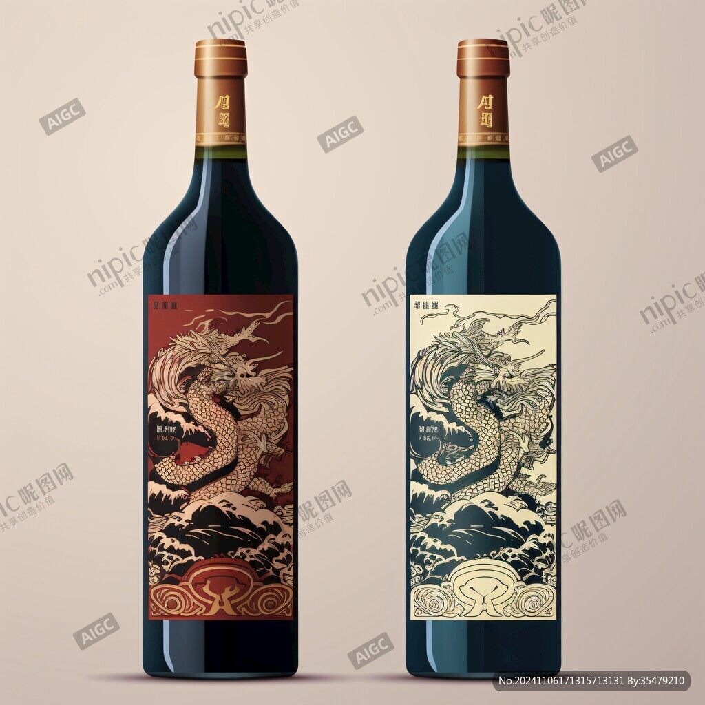 酒瓶龙纹