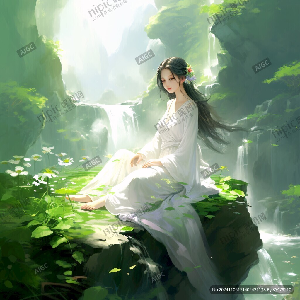 采药的古风姑娘