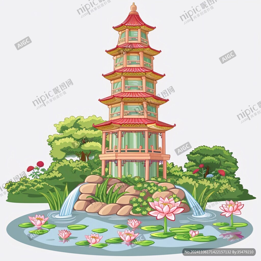 万寿塔插画
