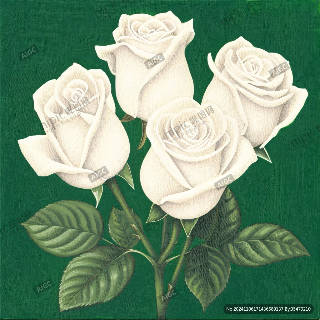 玫瑰花3d画