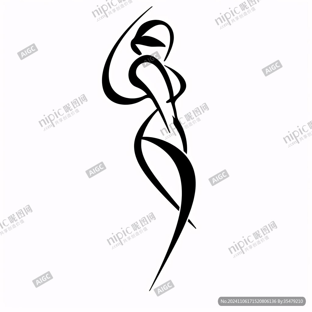 女性曲线logo