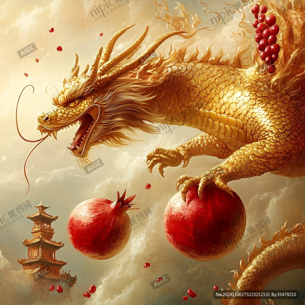 高清唯美双龙戏珠