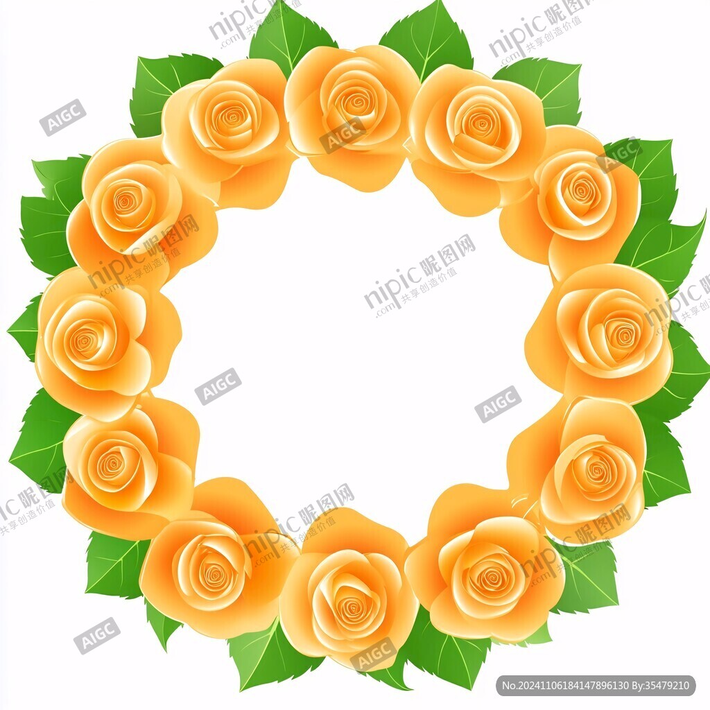 玫瑰花边框