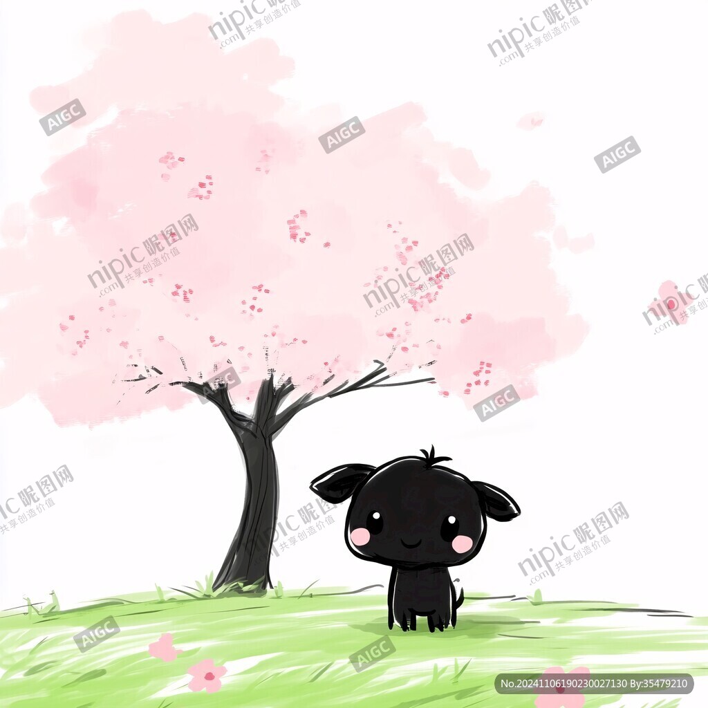 牧童桃花杏花樱花
