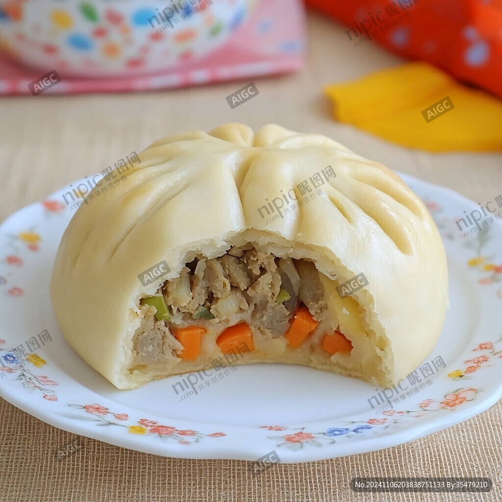 松仁牛肉杂粮包