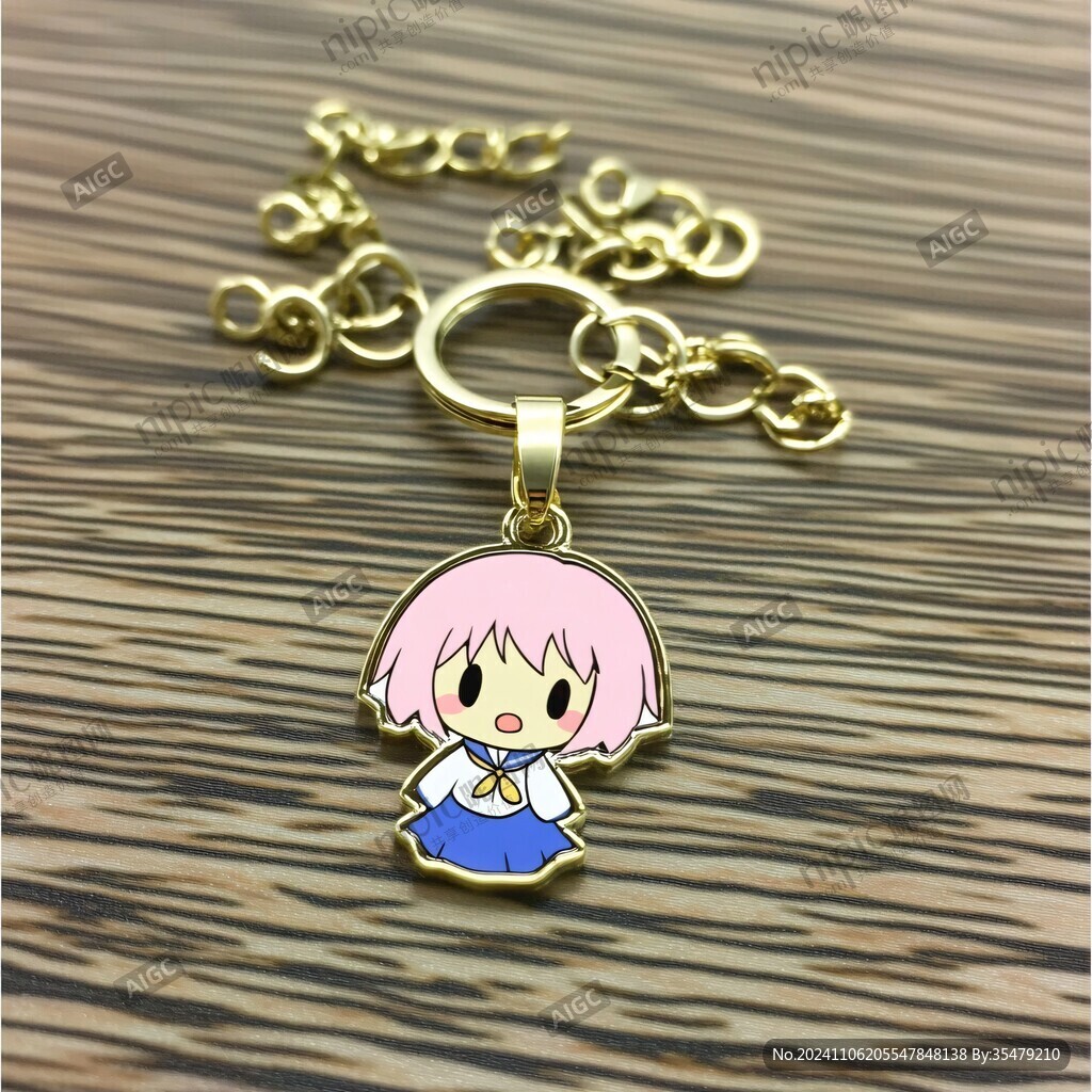 少女钥匙扣