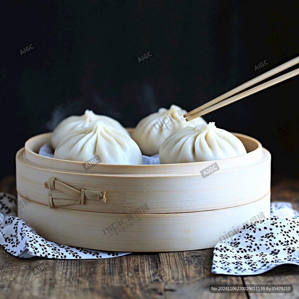 肉包子小笼包蒸笼汤包