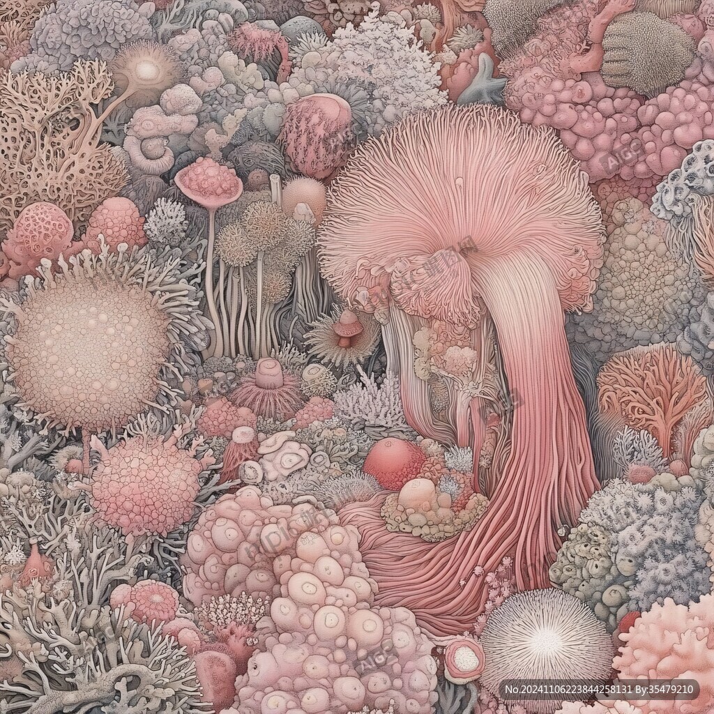 珊瑚礁插画