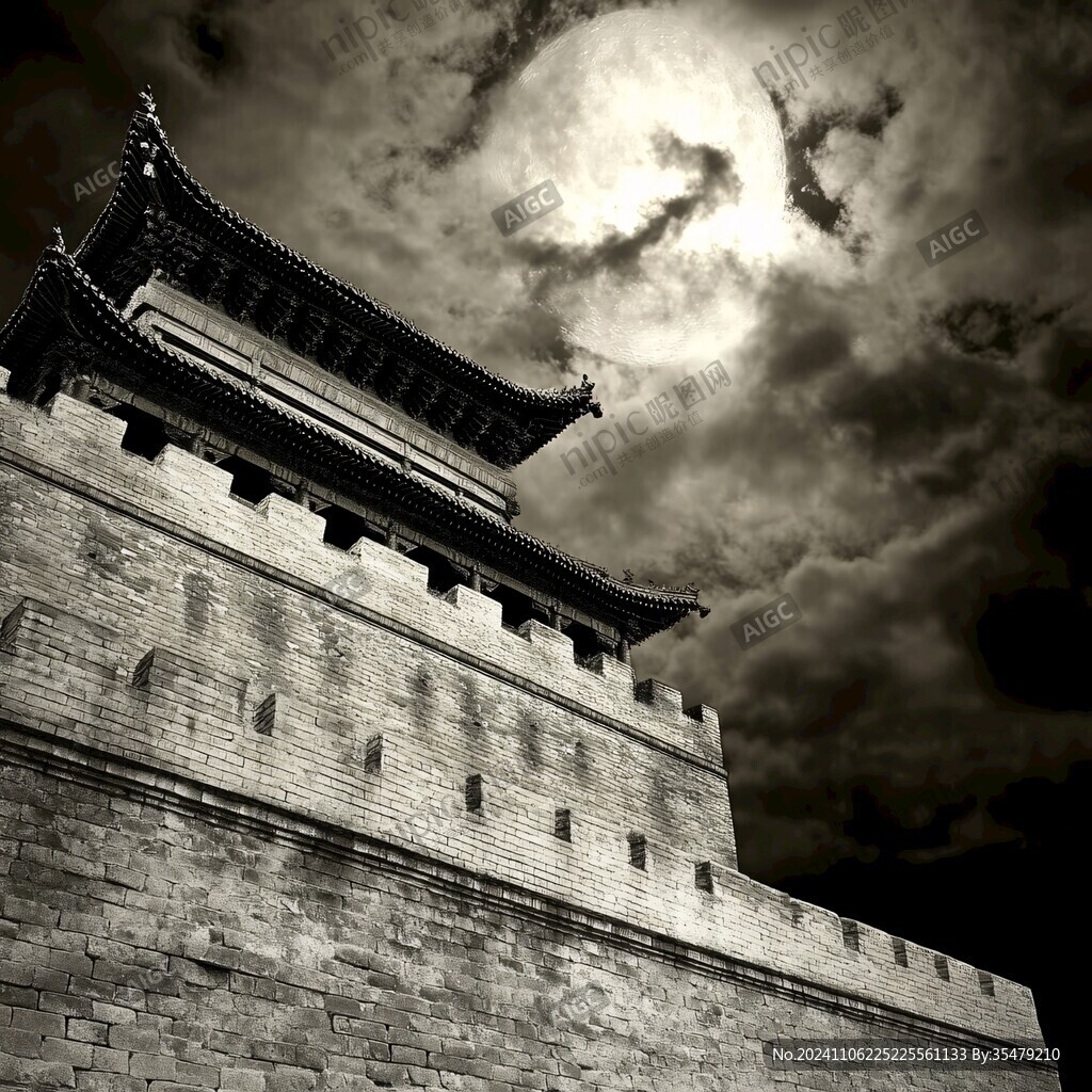 古城楼仰拍