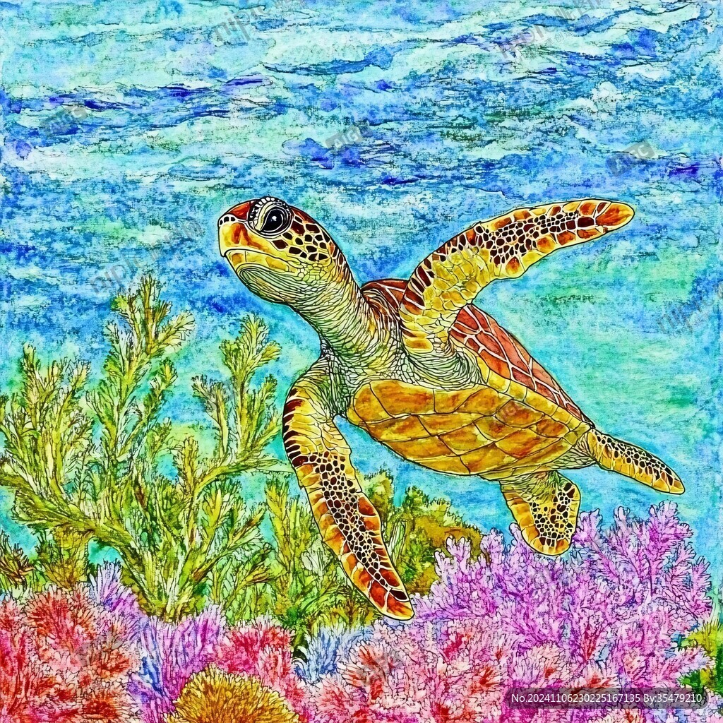 海龟原创插画