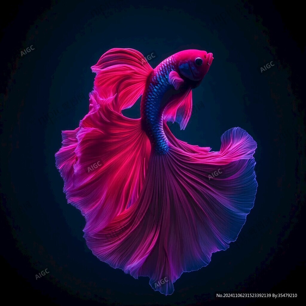 创意金鱼潮流插画