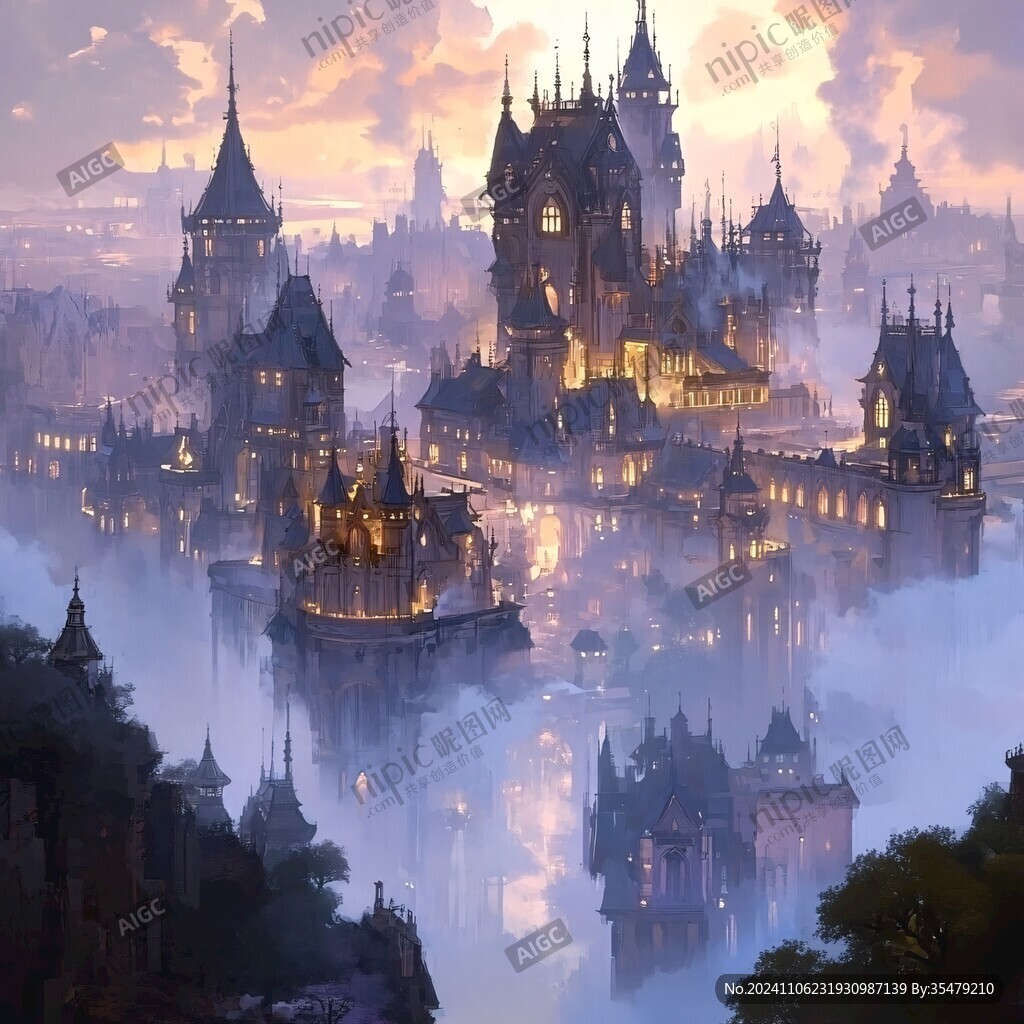 动漫场景插画