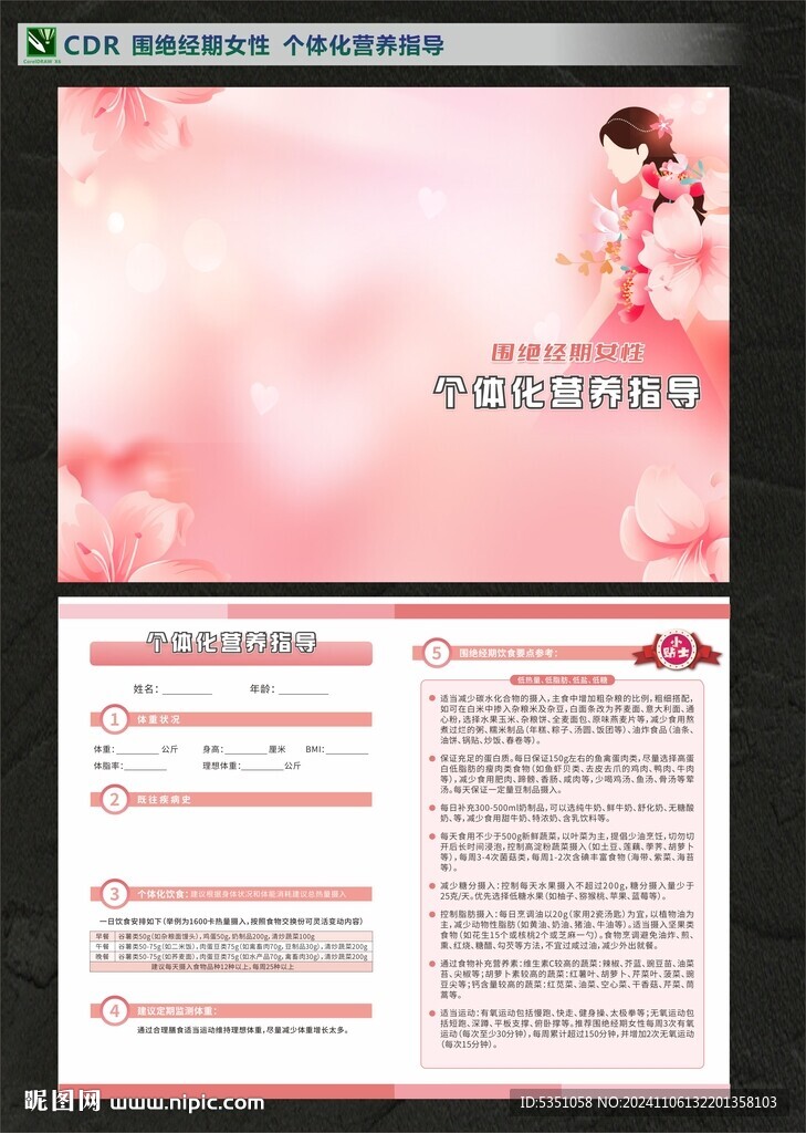 围绝经期女性  个体化营养指导