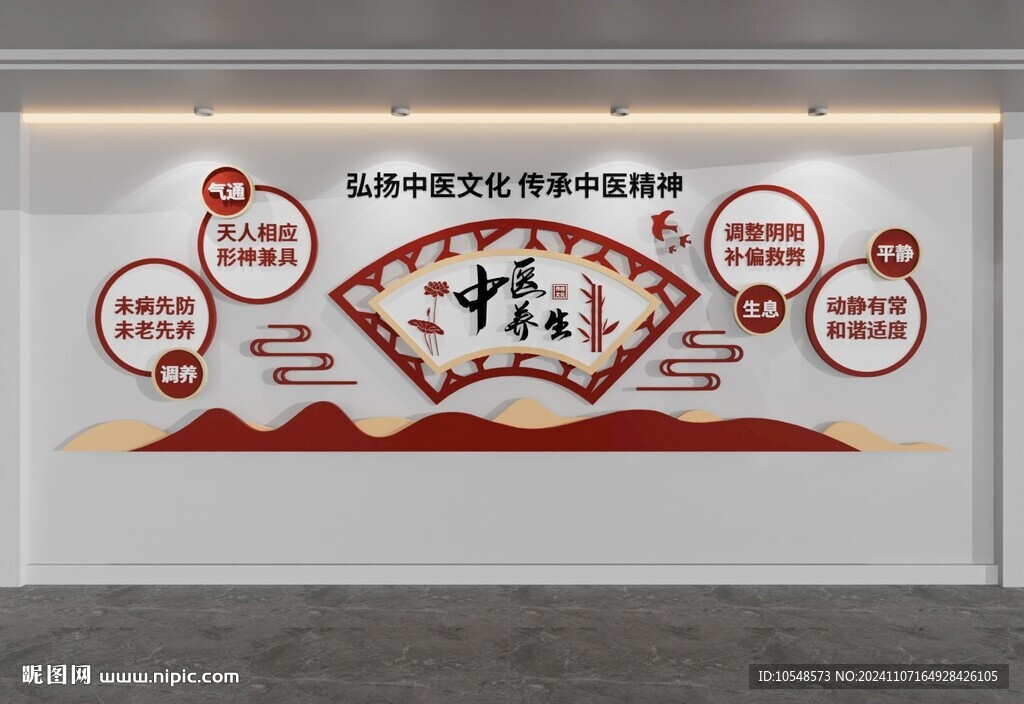弘扬中医文化精神文化墙