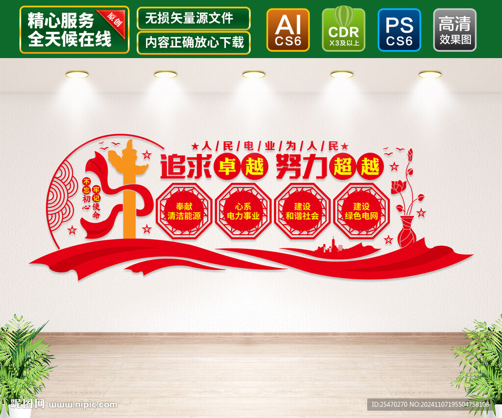 电业文化墙