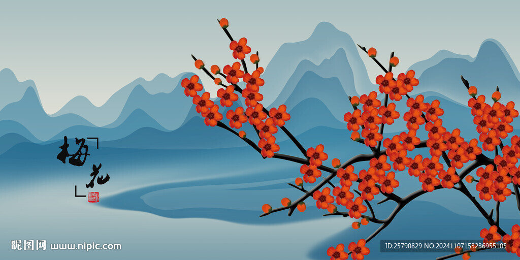 梅花国画梅花