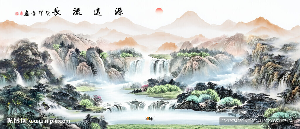 办公室山水画