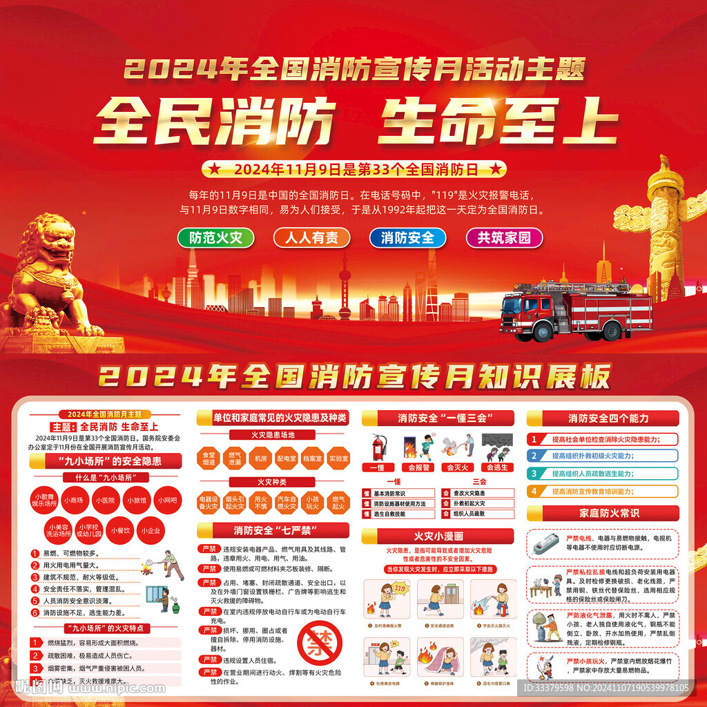 消防宣传月宣传栏