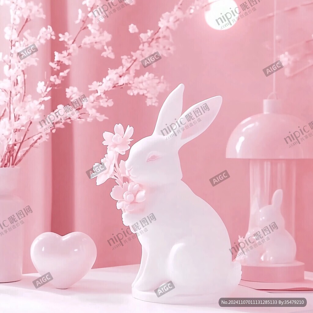 小兔小夜灯
