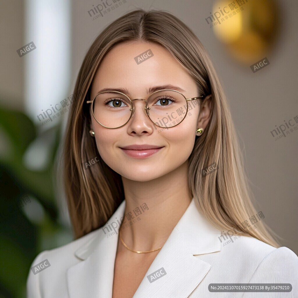 金边眼镜