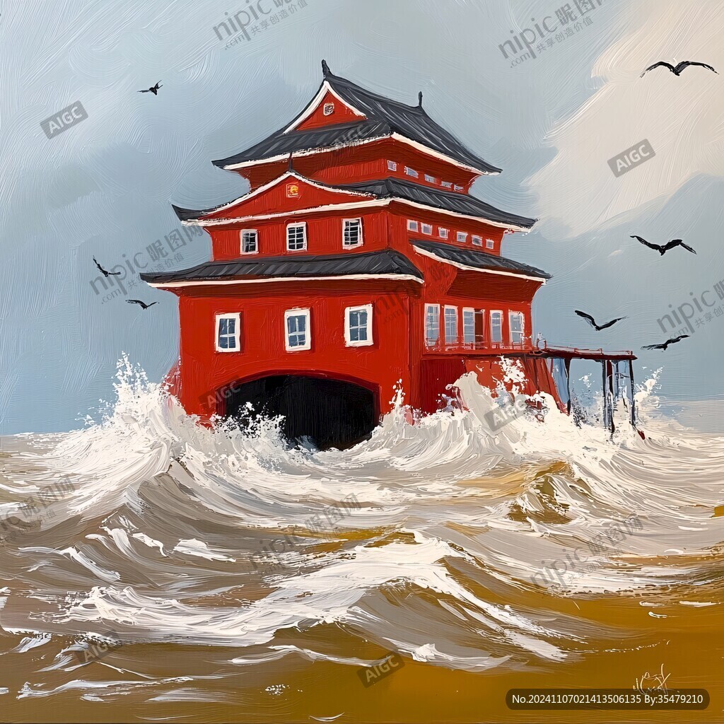海岱楼插画