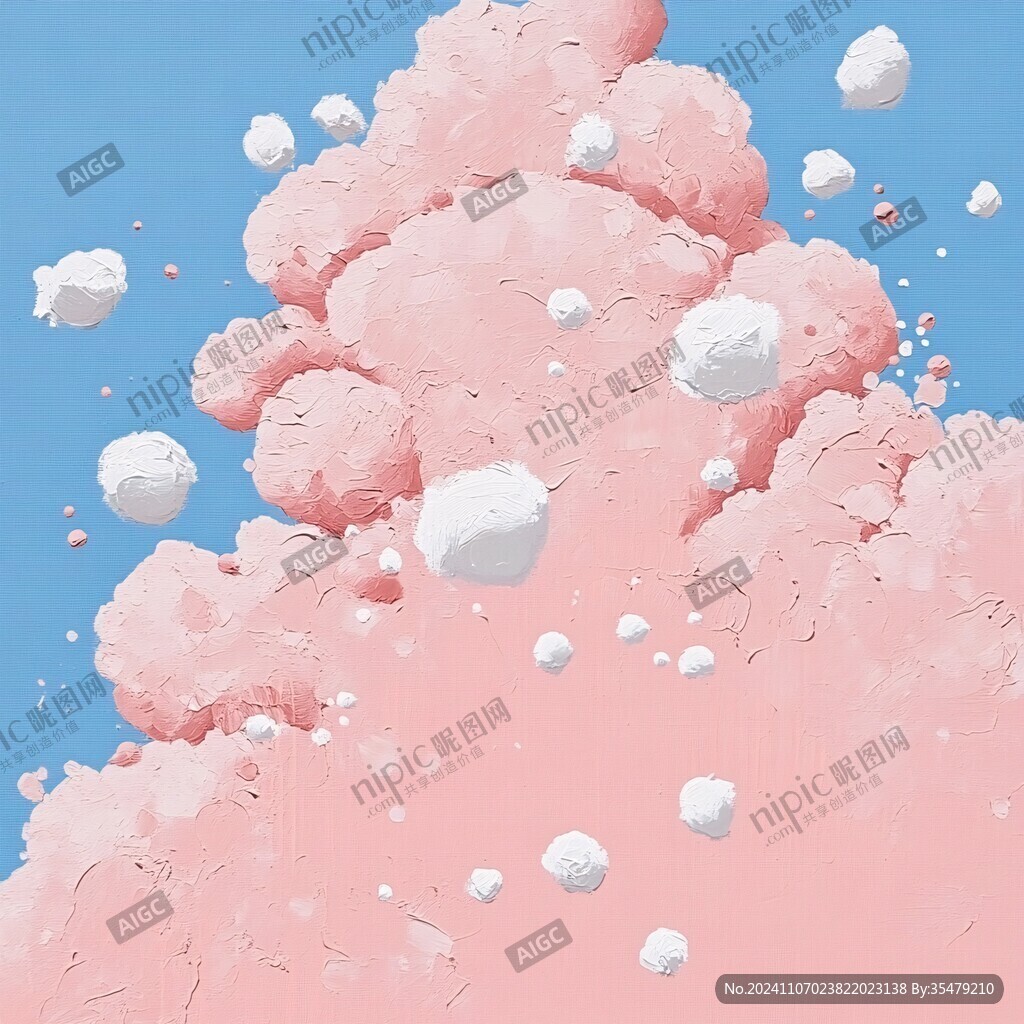 动画粉色云朵