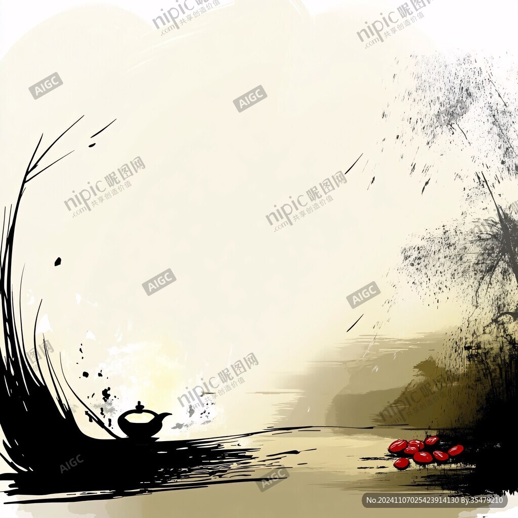 古典水墨背景底图