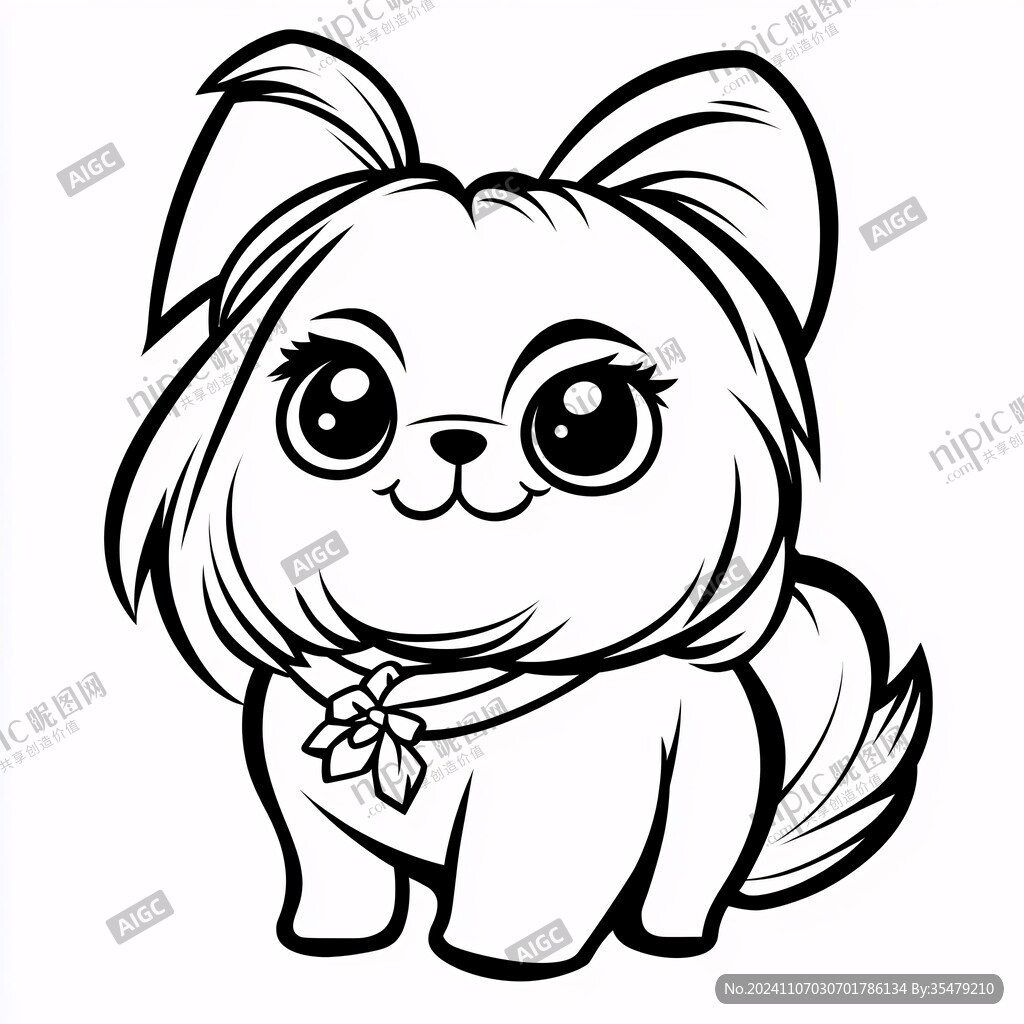 卡通狗形象吉娃娃