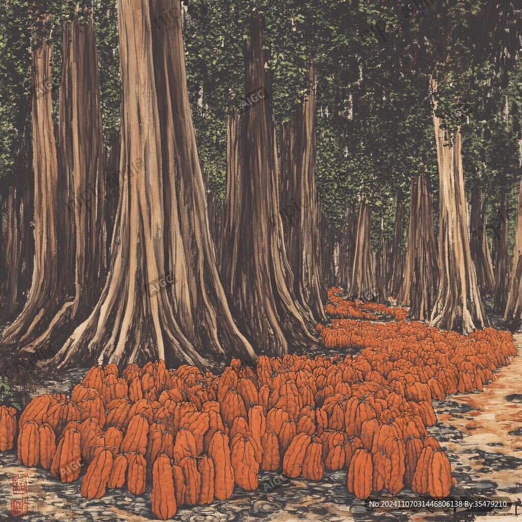 地上就有多少树