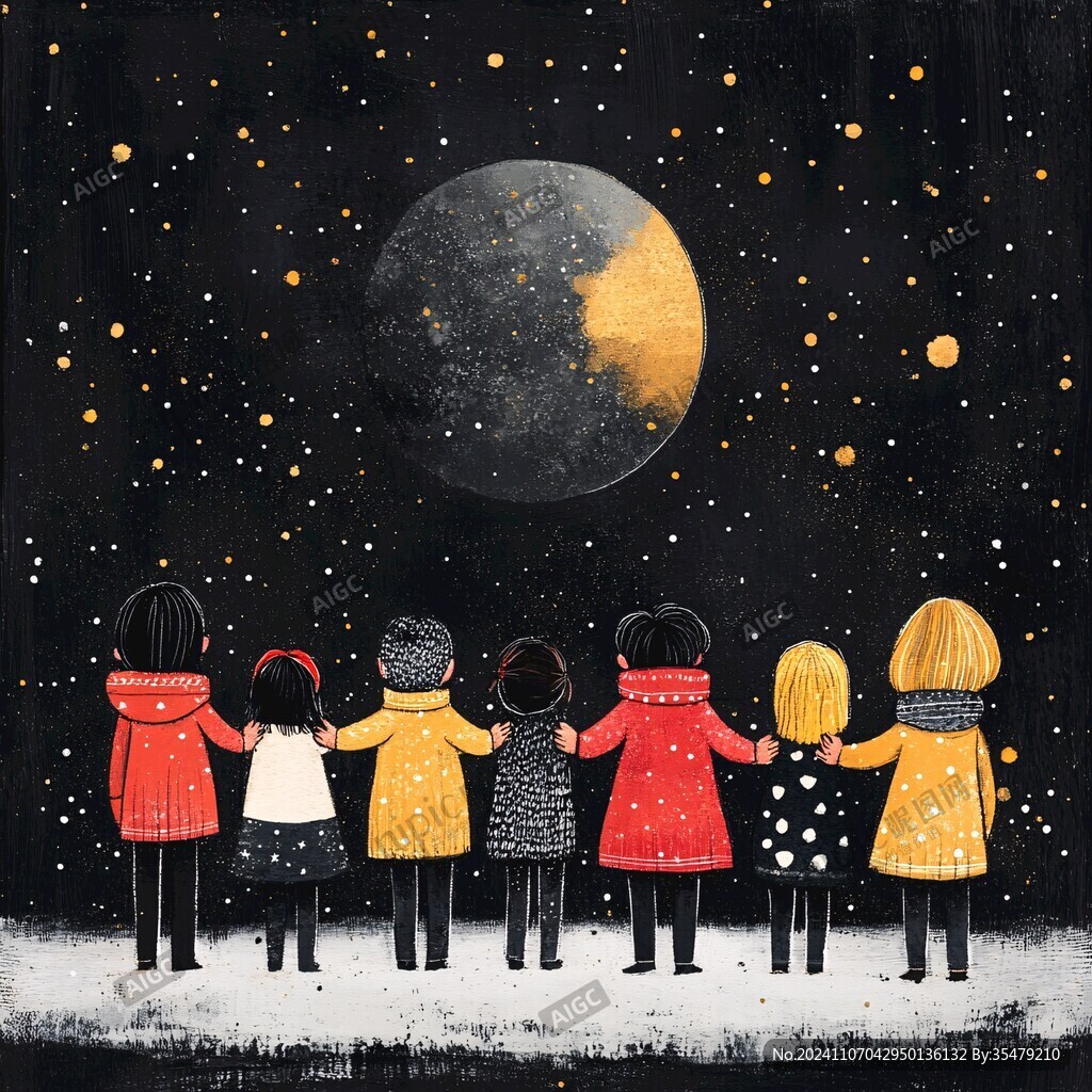 梦幻儿童插画超治愈
